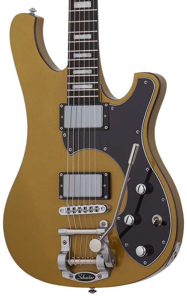 Schecter Stargazer-6 Vibrato in Metallic Gold Schecter Stargazer-6 Vibrato in Metallic Gold