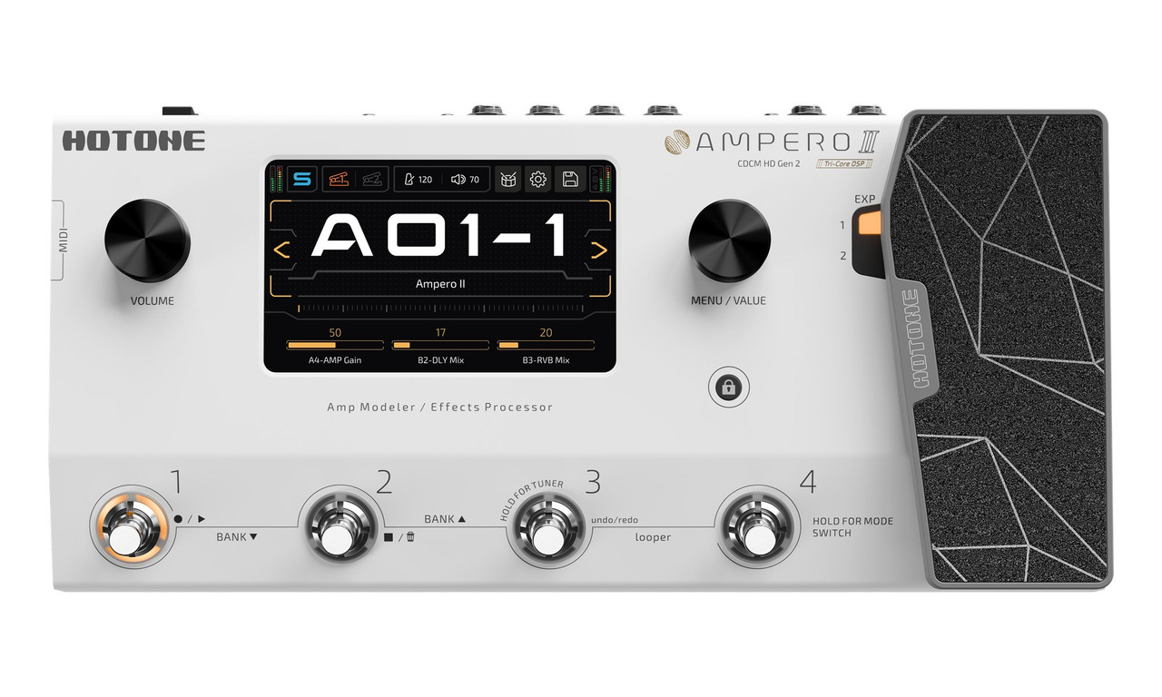 Hotone Ampero Press 2-in-1 Volume & Expression Pedal - Andertons