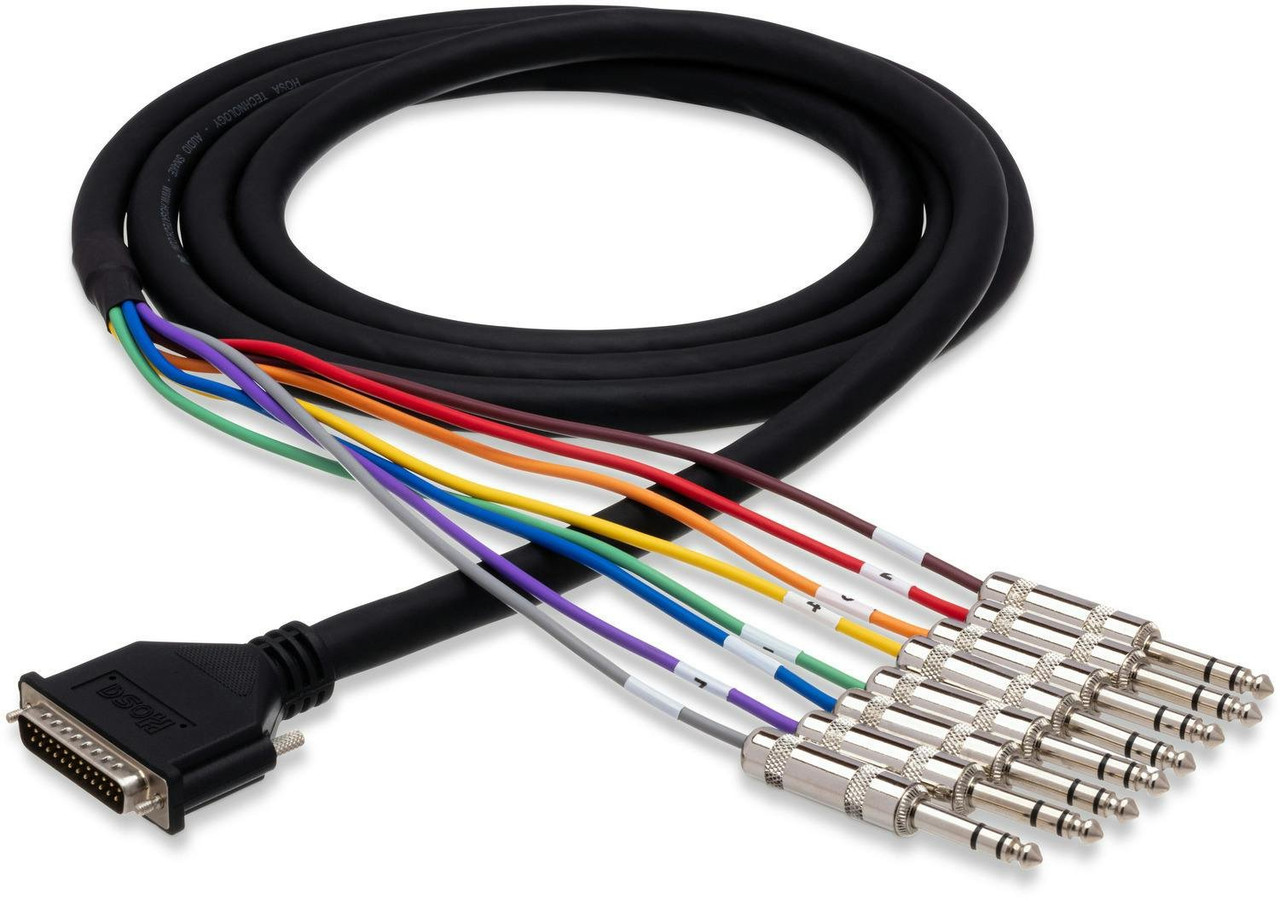 Hosa Balanced Snake, DB25 to 1/4 in TRS, 5M Hosa Balanced Snake, DB25 to 1/4 in TRS, 5M