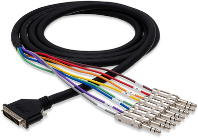 Hosa Balanced Snake, DB25 to 1/4 in TRS, 5M - Andertons Music Co.