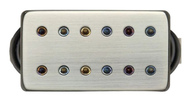 Bare Knuckle 6 String Aftermath Bridge - Brushed Nickel Covers, Short Leg, 53mm, 4 Conductor Bare Knuckle 6 String Aftermath Bridge - Brushed Nickel Covers, Short Leg, 53mm, 4 Conductor