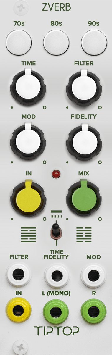TipTop Audio - ZVERB The Reverbs Collection (White) - Eurorack Module TipTop Audio - ZVERB The Reverbs Collection (White) - Eurorack Module