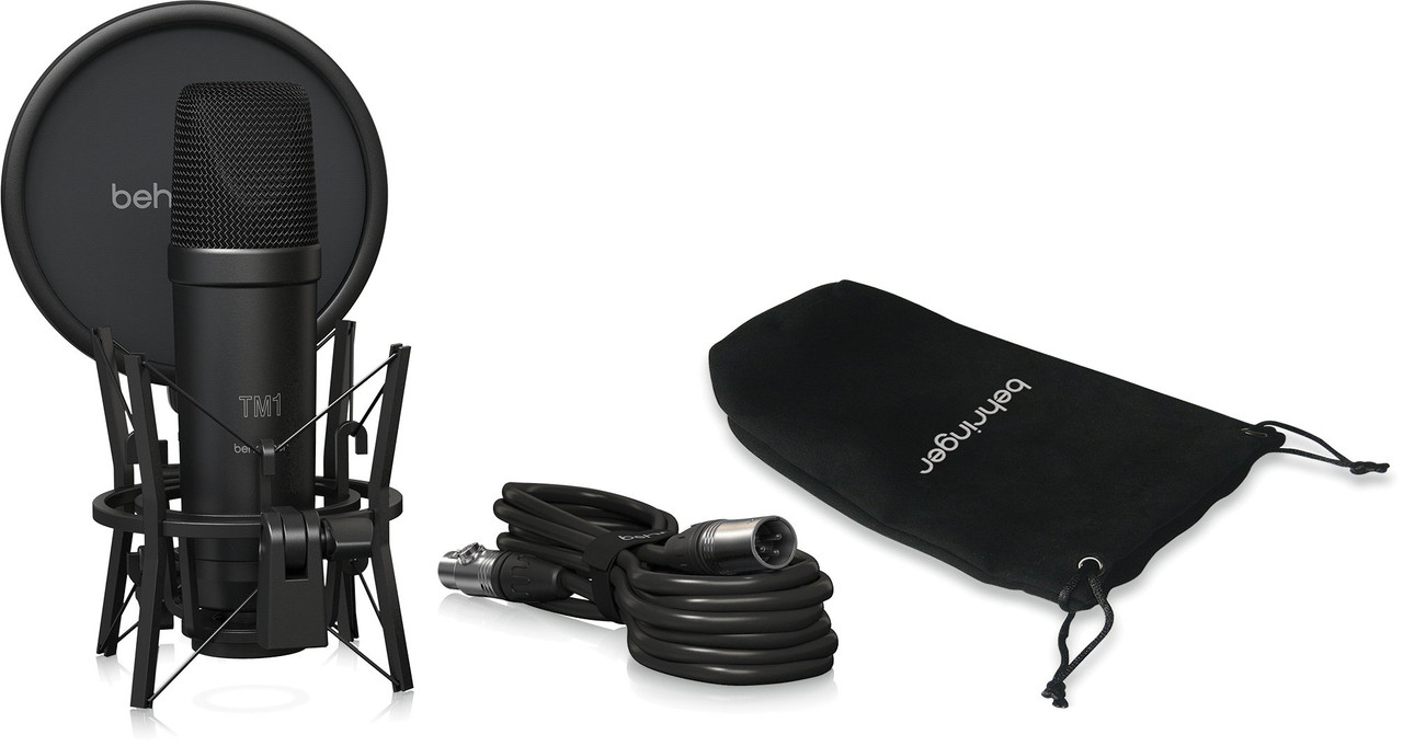 Behringer TM1 Dark Edition - Complete Recording Package with Large Diaphragm Condenser Microphone in Black Behringer TM1 Dark Edition - Complete Recording Package with Large Diaphragm Condenser Microphone in Black