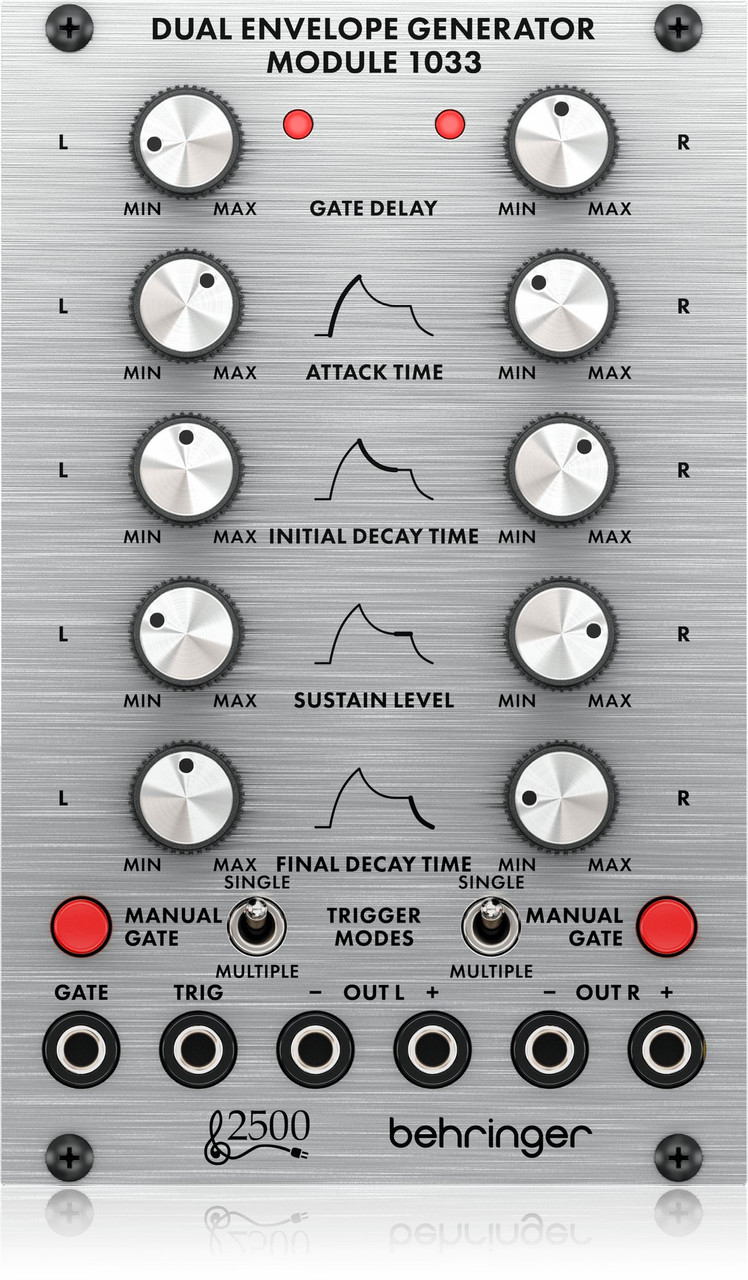 Behringer 2500 Series - Dual Envelope 1033 With Gate Delay - Eurorack Module
