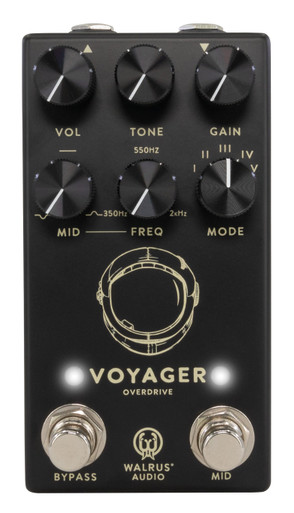 ギター Walrus Audio Voyager MK2 Black Walrus Audio Voyager MKII Preamp Overdrive Pedal in Black