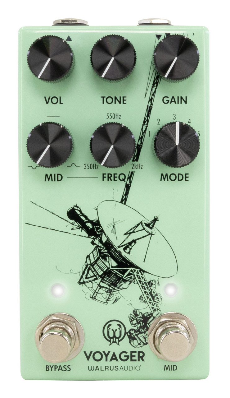 Walrus Audio Voyager MKII Preamp Overdrive Pedal in Black