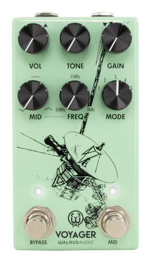 ギター Walrus Audio Voyager MK2 Black Walrus Audio Voyager MKII Preamp Overdrive Pedal in Black