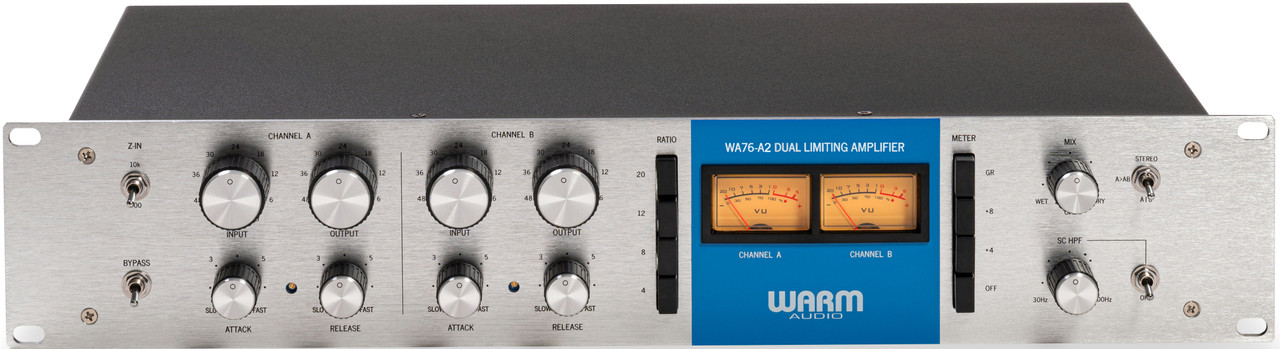 Warm Audio WA76-A2 Dual-Channel Vintage-Voiced Discrete FET Compressor Warm Audio WA76-A2 Dual-Channel Vintage-Voiced Discrete FET Compressor