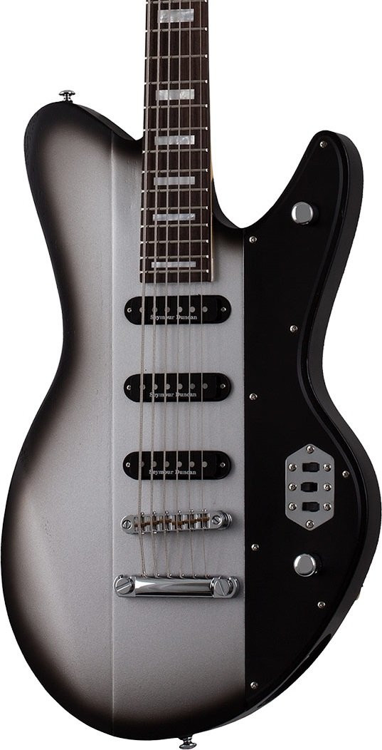 Schecter Robert Smith Ultracure VI Electric Guitar in Silver Burst Pearl Schecter Robert Smith Ultracure VI Electric Guitar in Silver Burst Pearl