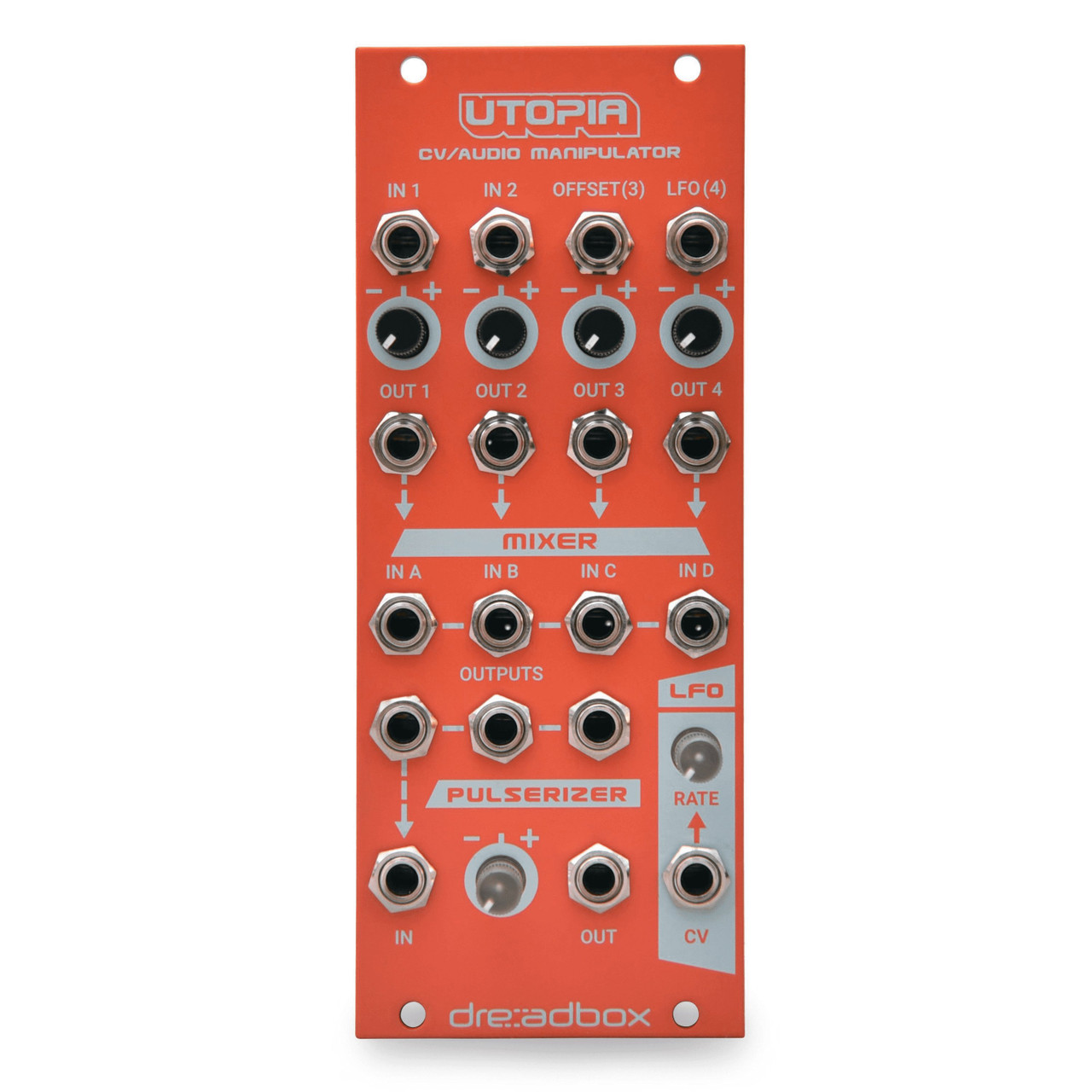 Dreadbox Utopia - CV/Audio Manipulator Chromatic Series Eurorack Module Dreadbox Utopia - CV/Audio Manipulator Chromatic Series Eurorack Module