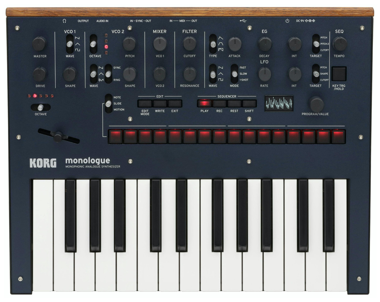 Korg Monologue Monophonic Analog Synthesizer in Blue Korg Monologue Monophonic Analog Synthesizer in Blue