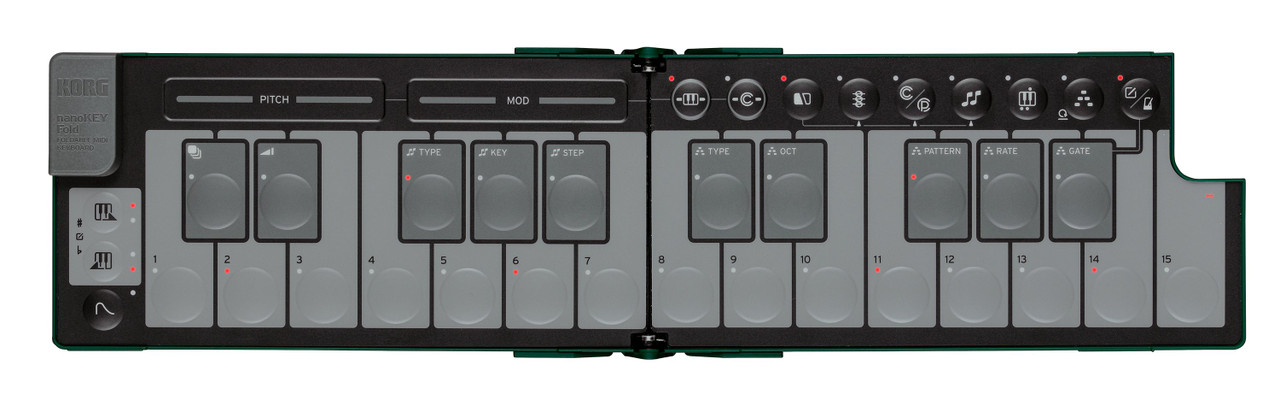 Korg nanoKEY Fold MIDI Keyboard In Alpine Green