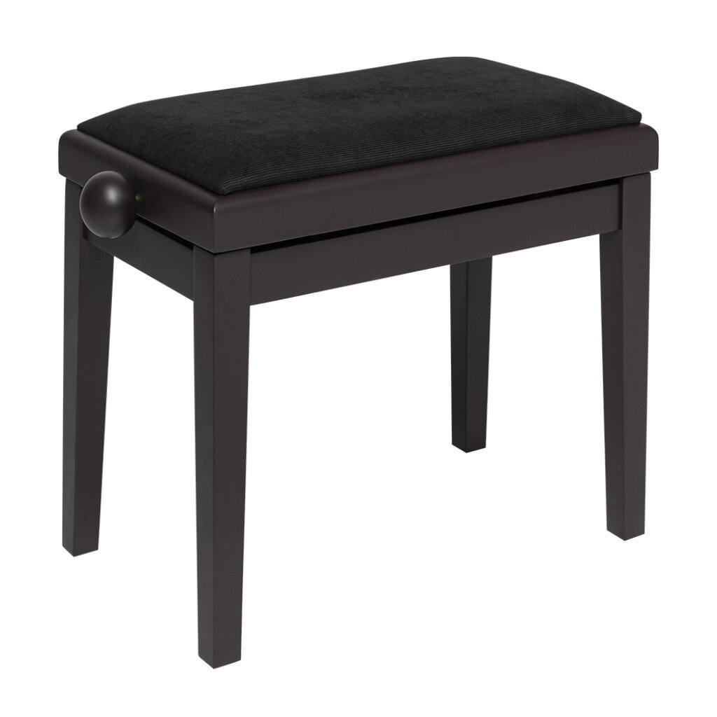 Stagg Rise & Fall Rosewood Piano Bench with Black Ribbed Velvet Top Stagg Rise & Fall Rosewood Piano Bench with Black Ribbed Velvet Top