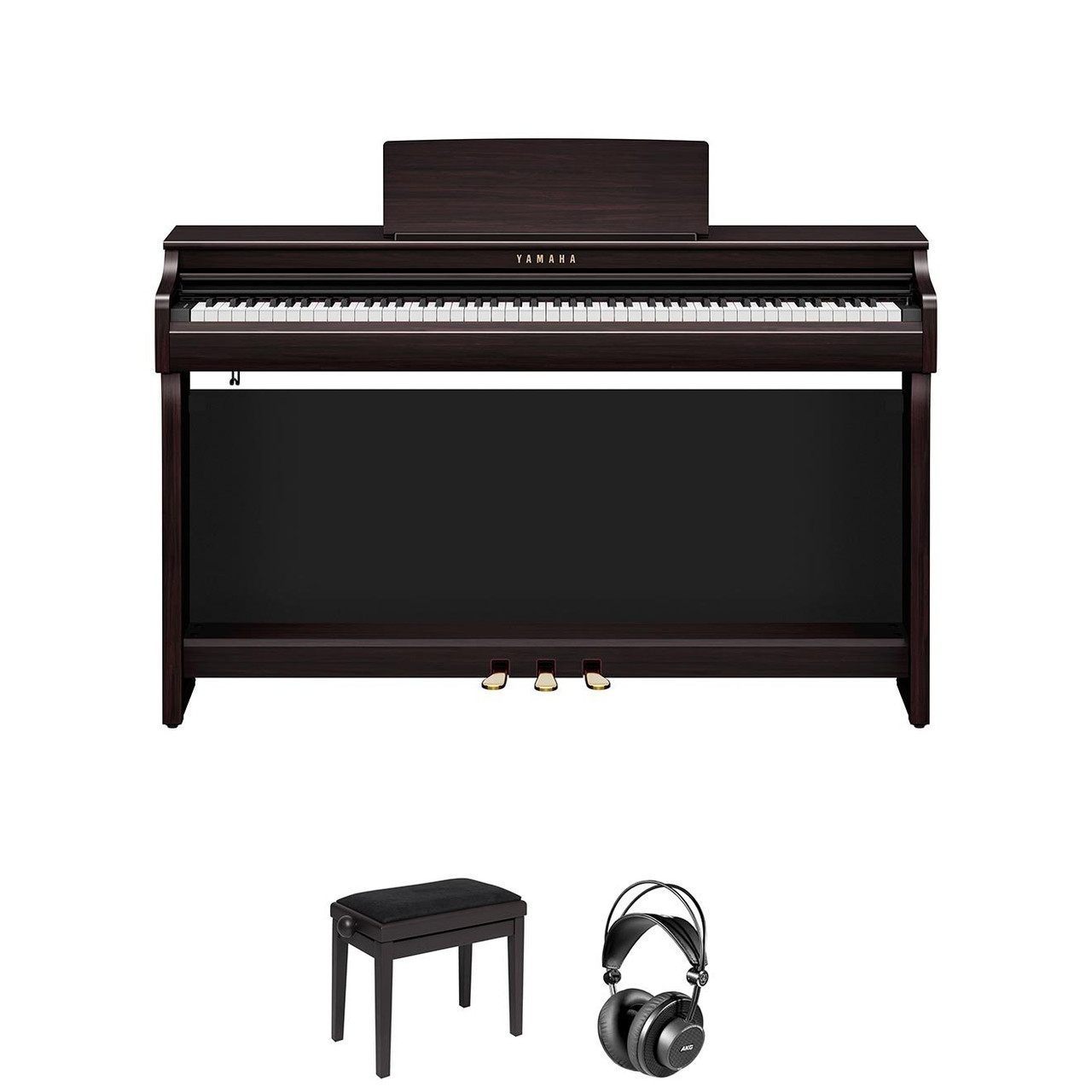 Yamaha CLP825 in Rosewood Bundle with Stool & Headphones