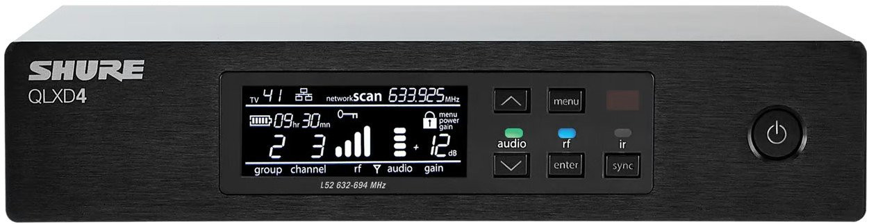 Shure QLX-D Wireless Receiver - Ch. 38 Shure QLX-D Wireless Receiver - Ch. 38