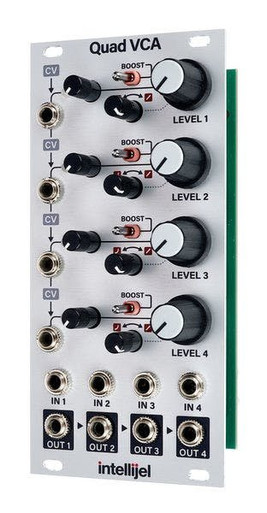 Intellijel Quadratt 1U - Quad Attenuverter - Eurorack Module