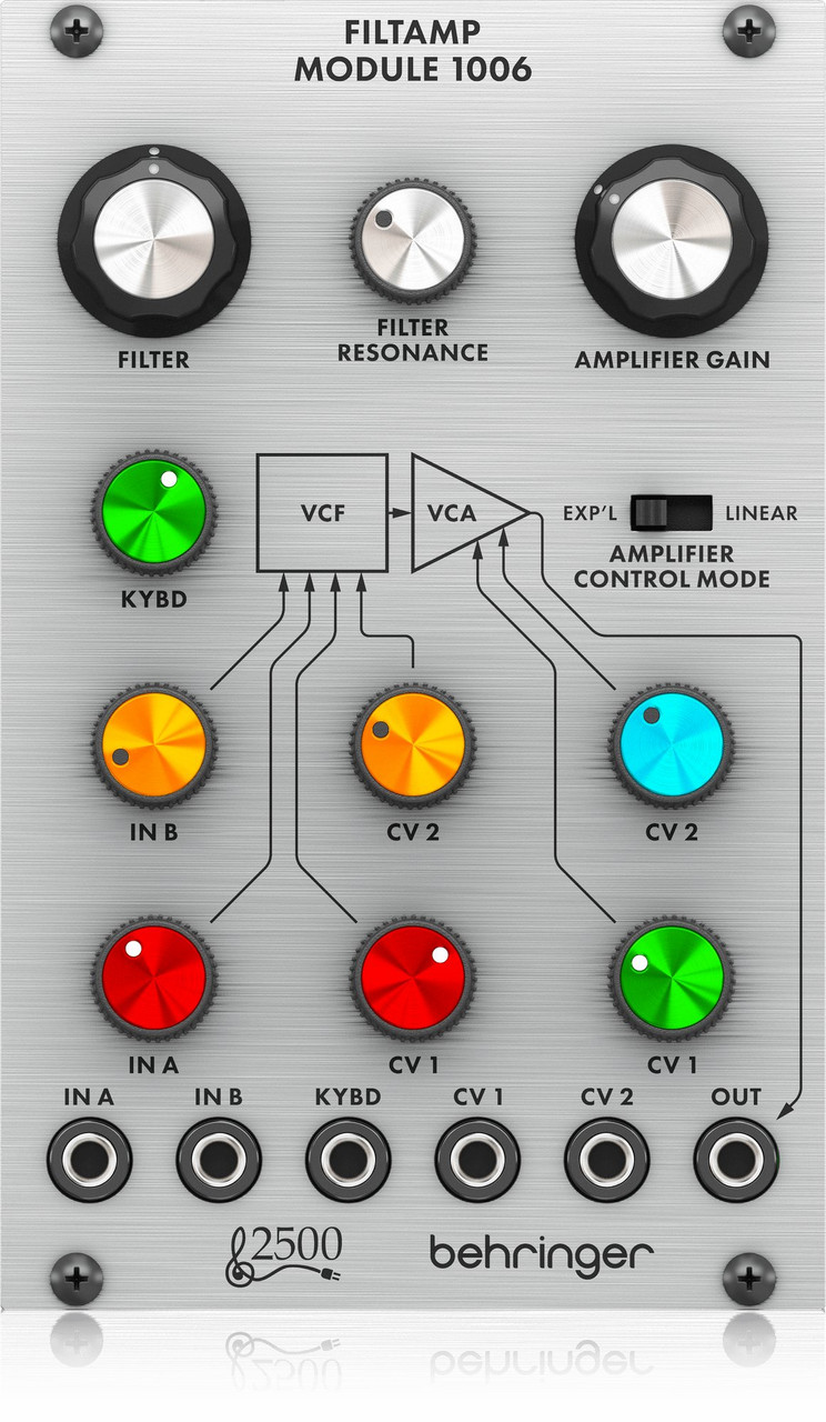 Behringer 2500 Series - FiltAmp 1006 Filter VCA - Eurorack Module Behringer 2500 Series - FiltAmp 1006 Filter VCA - Eurorack Module