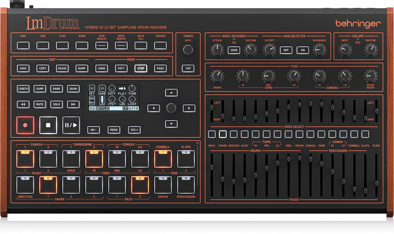 Behringer LM Drum Sampling Drum Machine Behringer LM Drum Sampling Drum Machine