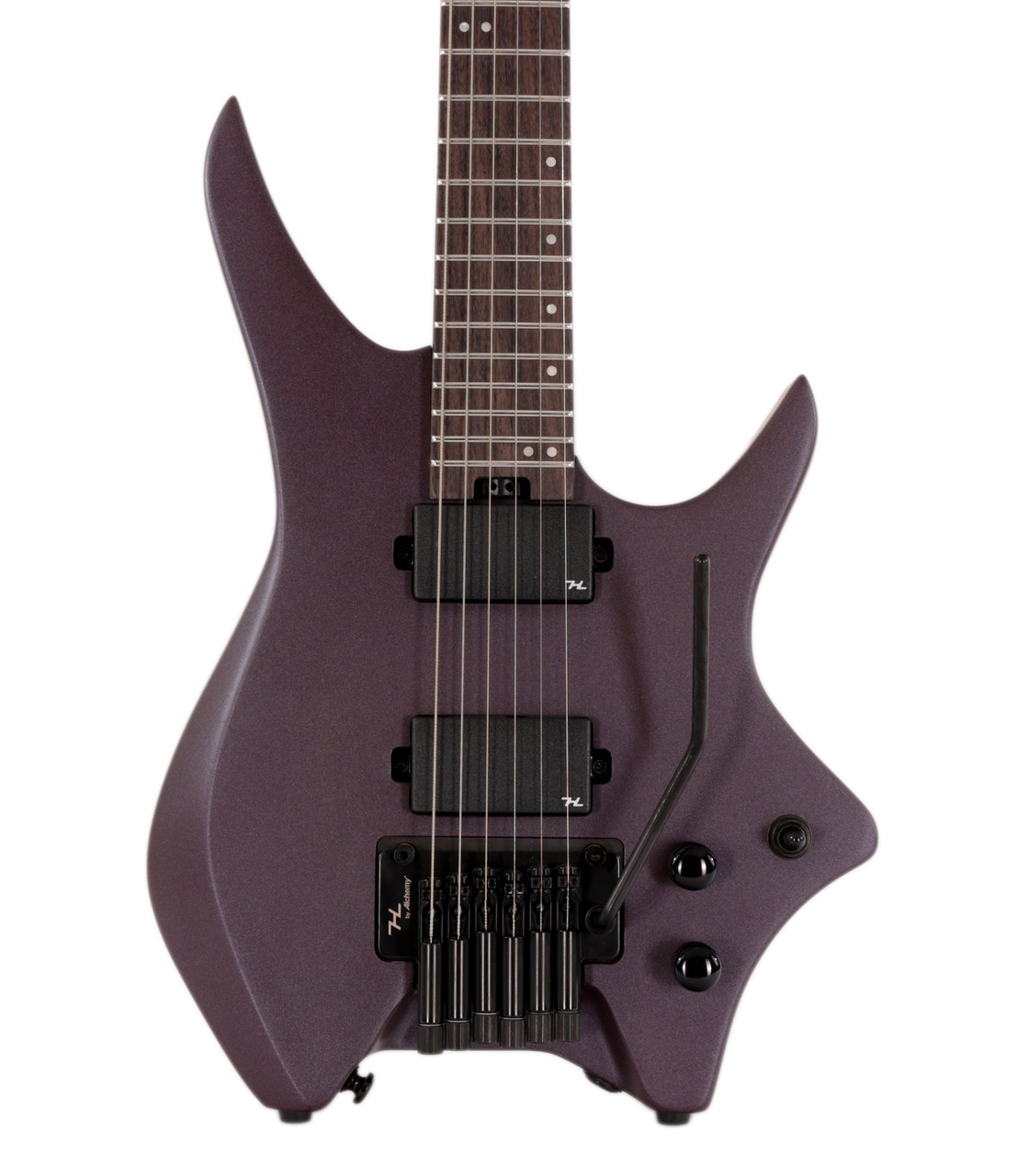 HILS NEXT HN5 Headless Electric Guitar in Satin Metallic Deep Purple HILS NEXT HN5 Headless Electric Guitar in Satin Metallic Deep Purple
