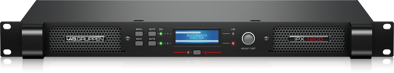 Lab Gruppen IPX 1200 - Compact 1200W 2-Channel DSP Controlled Power Amplifier Lab Gruppen IPX 1200 - Compact 1200W 2-Channel DSP Controlled Power Amplifier