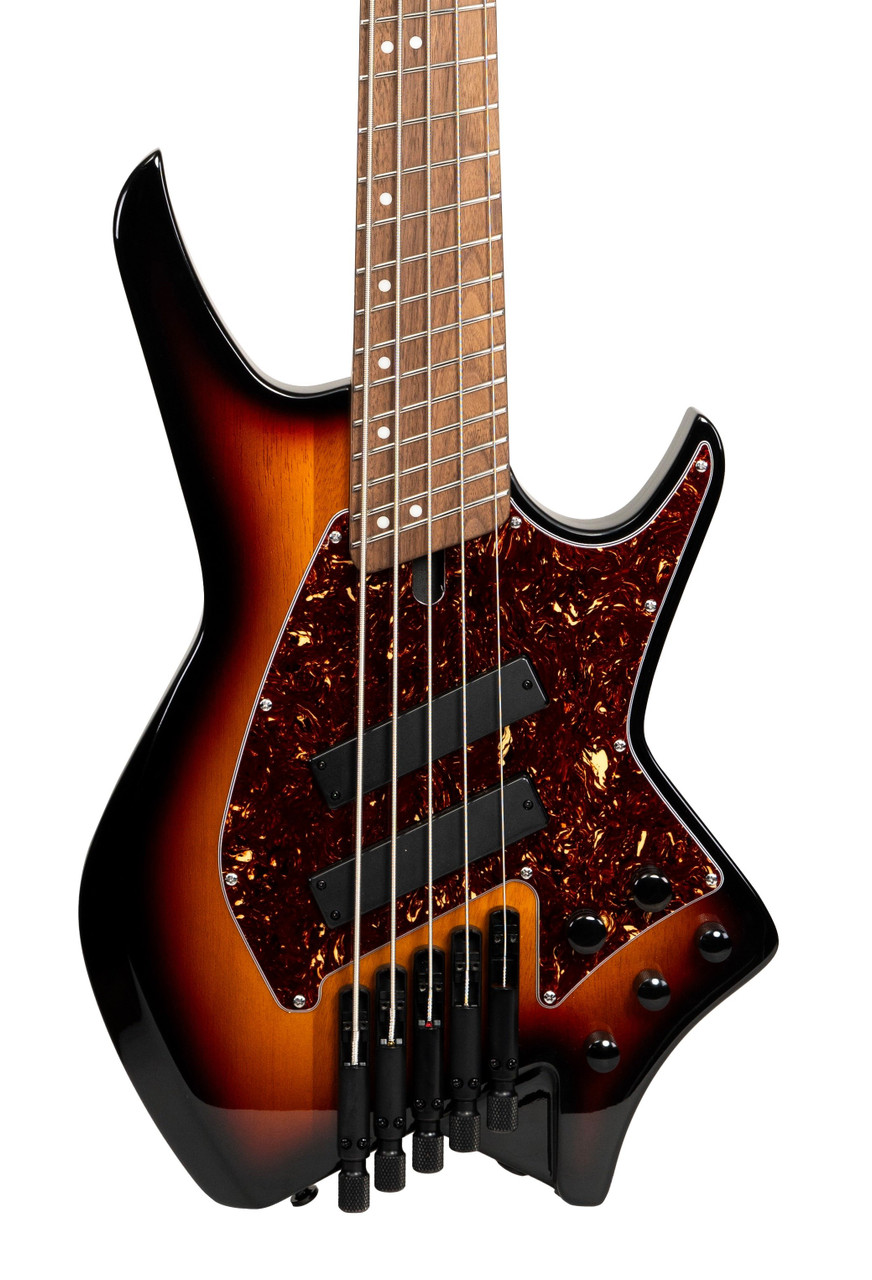 HILS NEXT HNB5 5-String Bass Guitar in Gloss Sunburst with Fanned Frets HILS NEXT HNB5 5-String Bass Guitar in Gloss Sunburst with Fanned Frets