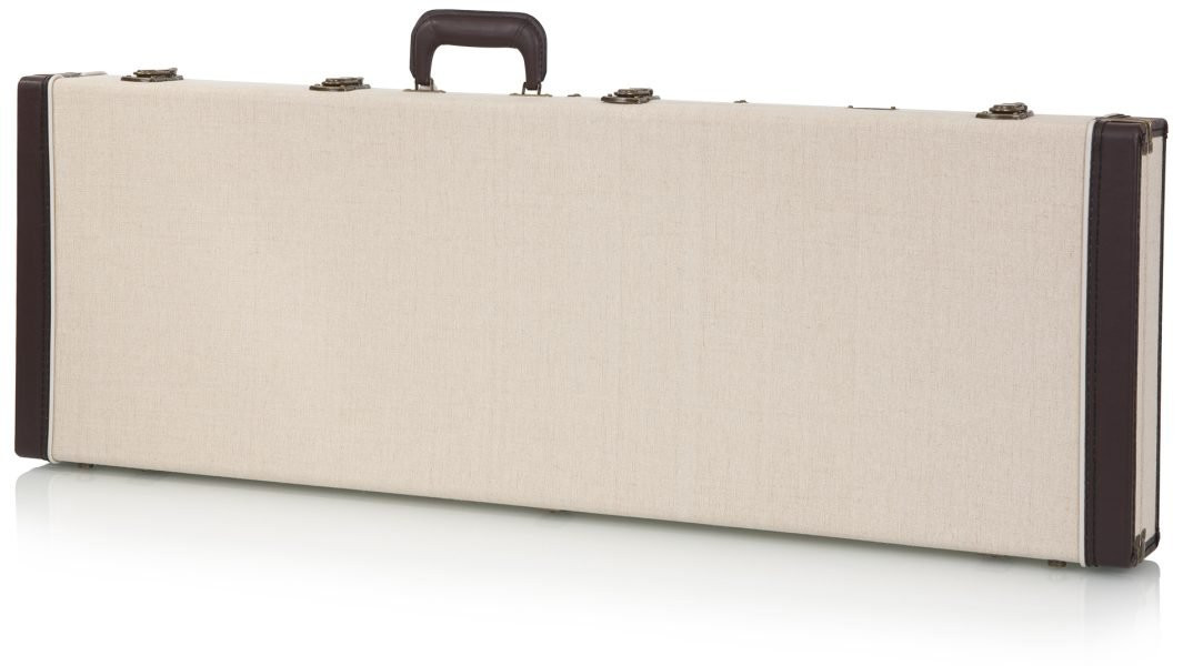 Gator Cases Journeyman Deluxe Wood Case for Bass Guitars with Burlap Exterior Gator Cases Journeyman Deluxe Wood Case for Bass Guitars with Burlap Exterior