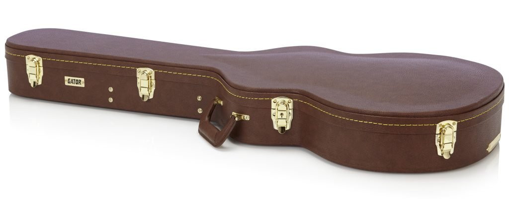 Gator Cases Semi-Hollow Guitar Deluxe Wood Case in Brown Gator Cases Semi-Hollow Guitar Deluxe Wood Case in Brown