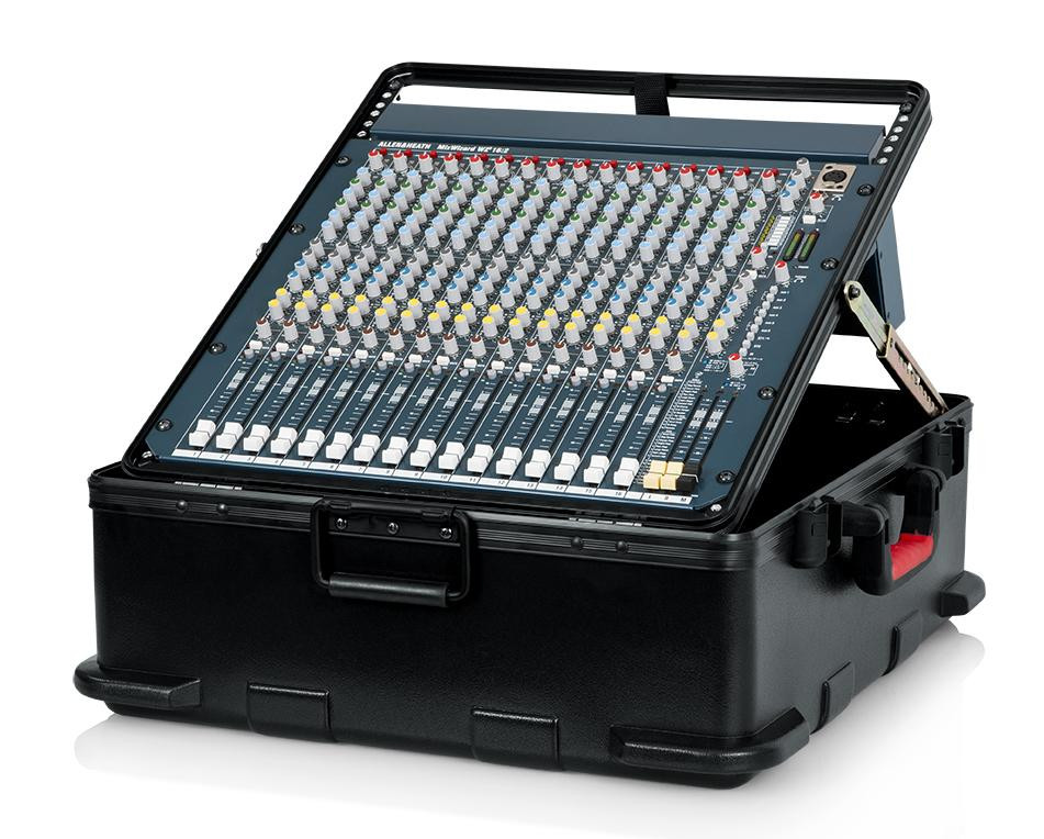 Gator Cases ATA Molded 12U Pop Up Mixer Case with TSA Latches Gator Cases ATA Molded 12U Pop Up Mixer Case with TSA Latches