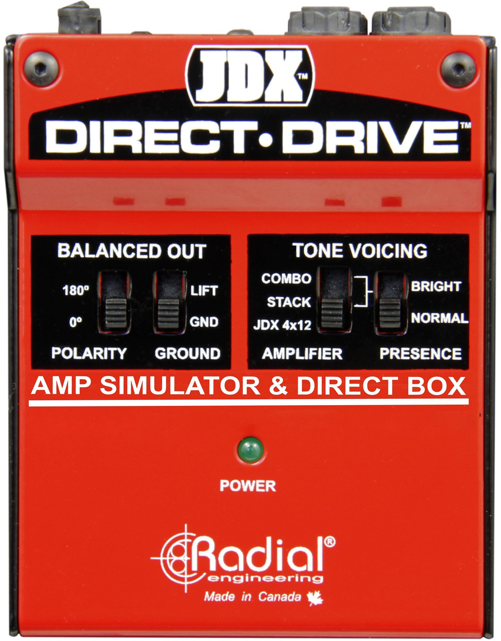 Radial JDX Direct Drive - Amp Simulator & DI Box Radial JDX Direct Drive - Amp Simulator & DI Box