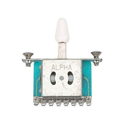 Boston Guitar Parts White Cap Lever Switch 3-Way, Open Model, 1 5/8 Inch Spacing Boston Guitar Parts White Cap Lever Switch 3-Way, Open Model, 1 5/8 Inch Spacing