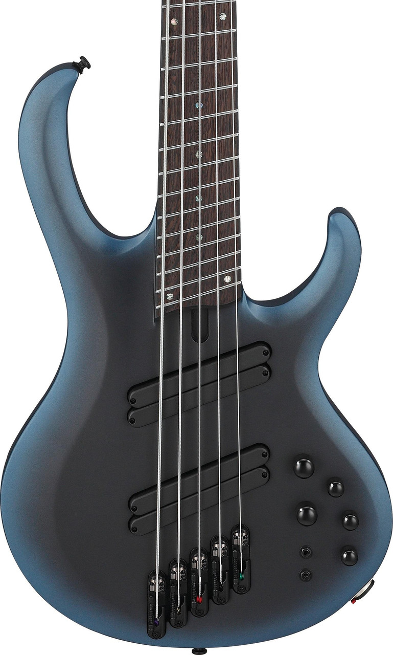 Ibanez BTB605MS-MAM BTB Series 5-String Bass Guitar in Midnight Arctic Ocean Matte Ibanez BTB605MS-MAM BTB Series 5-String Bass Guitar in Midnight Arctic Ocean Matte