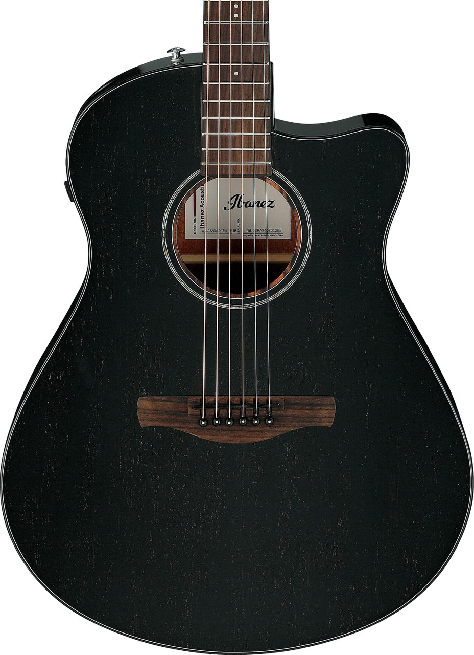 Ibanez AAM340CE-RUB Advanced Auditorium Electro Acoustic Guitar in Rustic Black Ibanez AAM340CE-RUB Advanced Auditorium Electro Acoustic Guitar in Rustic Black