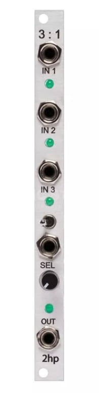 2hp - 3:1 Gate Switch - Eurorack Module 2hp - 3:1 Gate Switch - Eurorack Module
