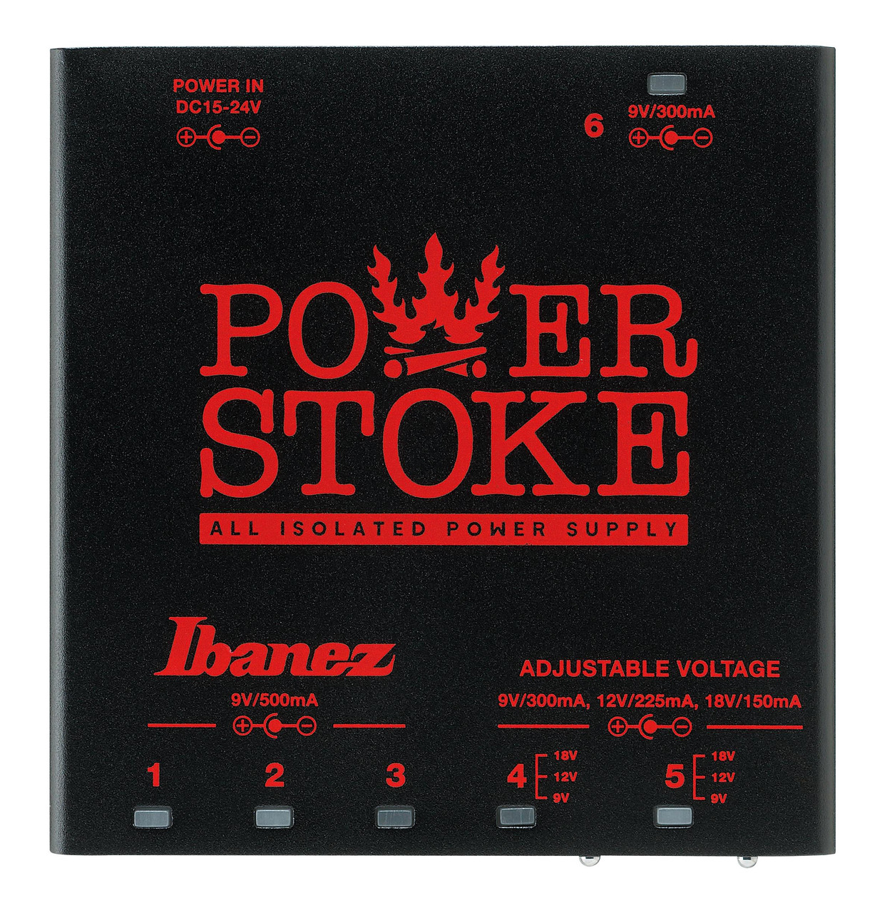 Ibanez PWRS6 Isolated 9v Pedal Power Supply Ibanez PWRS6 Isolated 9v Pedal Power Supply