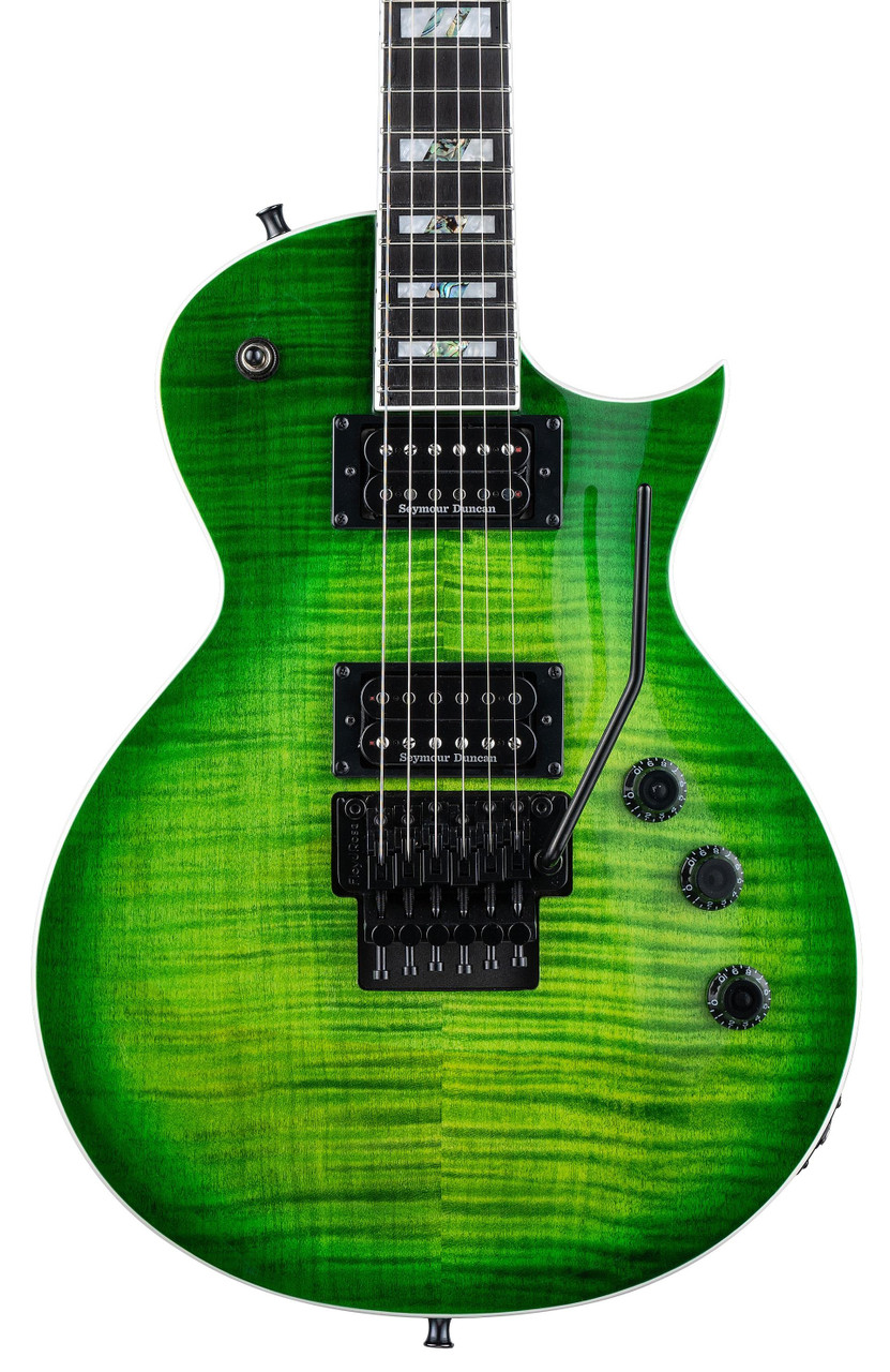 ESP LTD Alex Skolnick AS-1FR Electric Guitar in Lime Burst