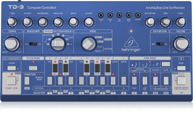 Behringer TD-3 Analogue Bass Line Synth in Blue - Andertons Music Co.