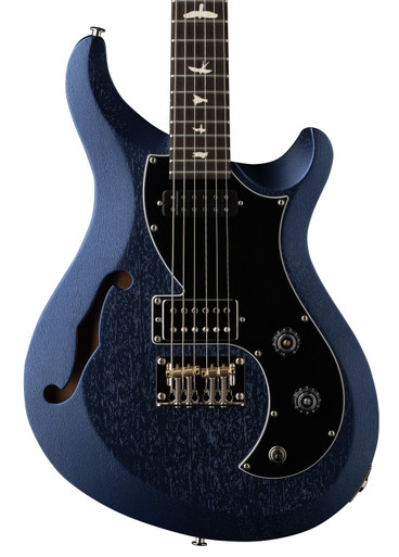 PRS S2 Vela Semi Hollow Satin Electric Guitar in Metallic Midnight