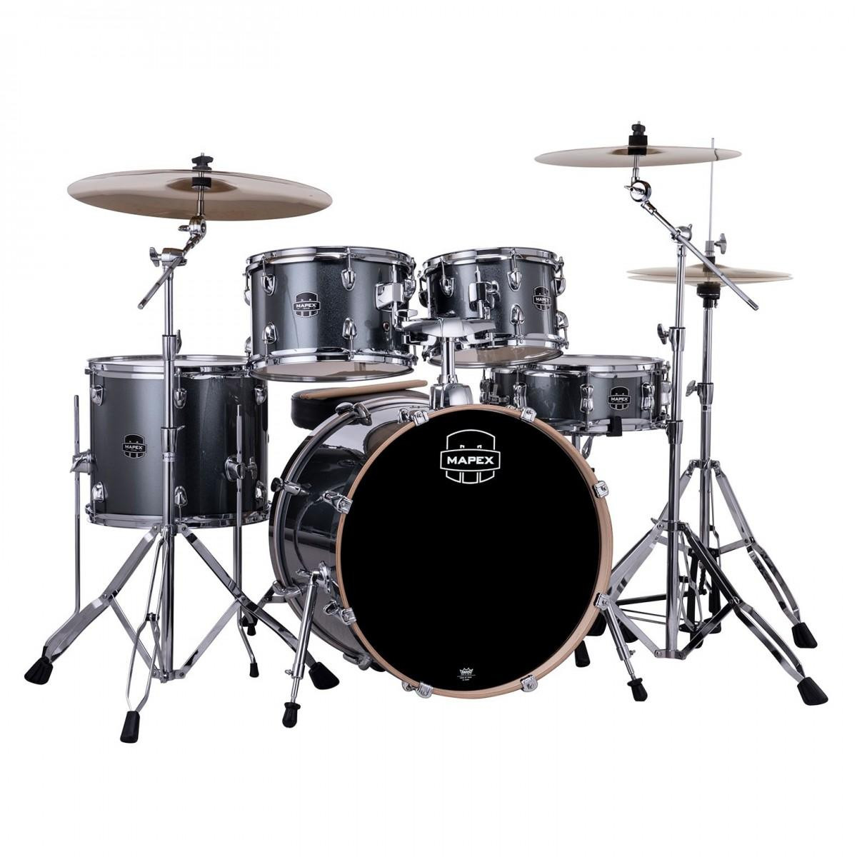 Mapex Venus 20" Acoustic Drum Kit in Steel Blue Metallic Mapex Venus 20" Acoustic Drum Kit in Steel Blue Metallic