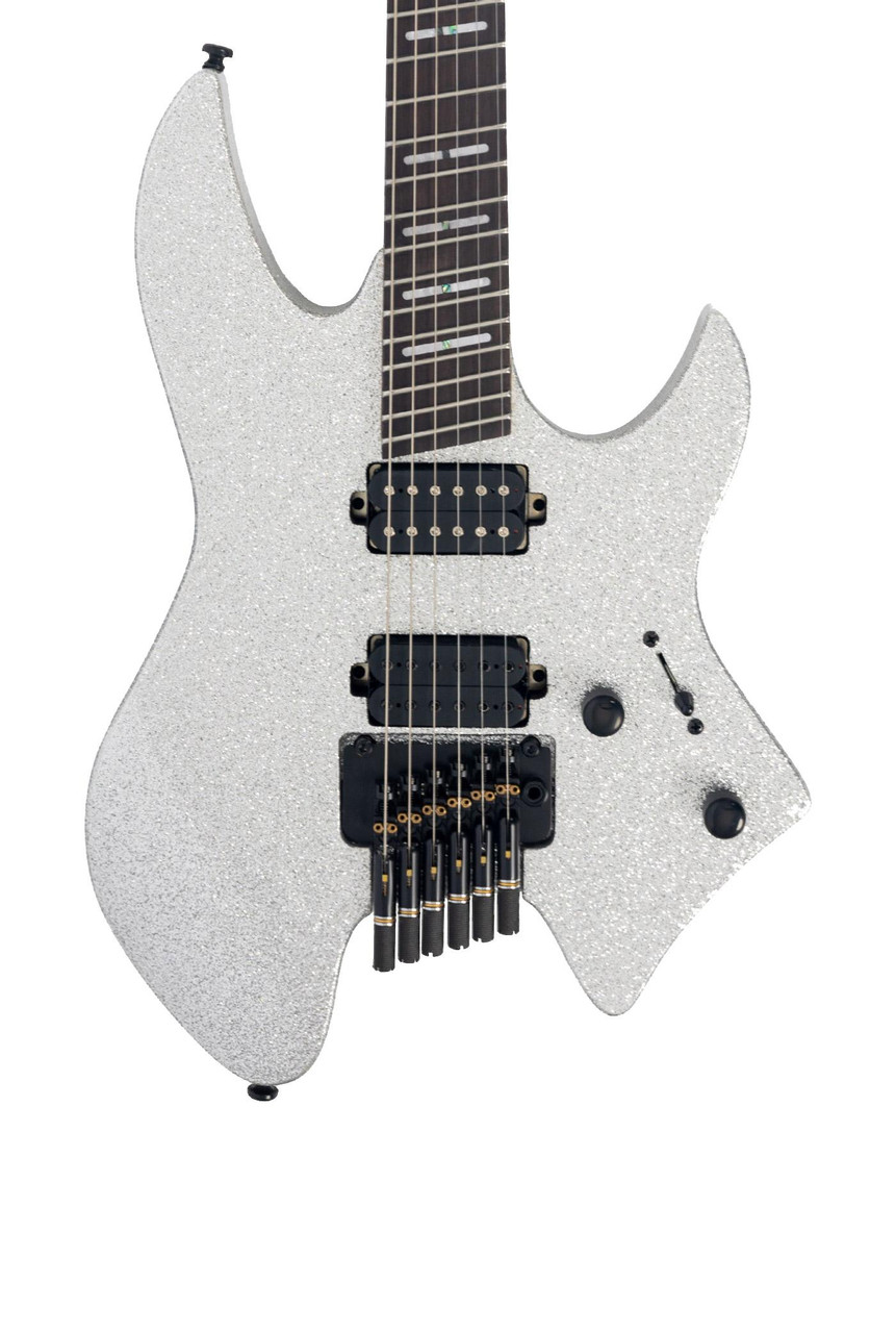 Sire Larry Carlton X6 Headless Electric Guitar in Silver Sparkle Sire Larry Carlton X6 Headless Electric Guitar in Silver Sparkle