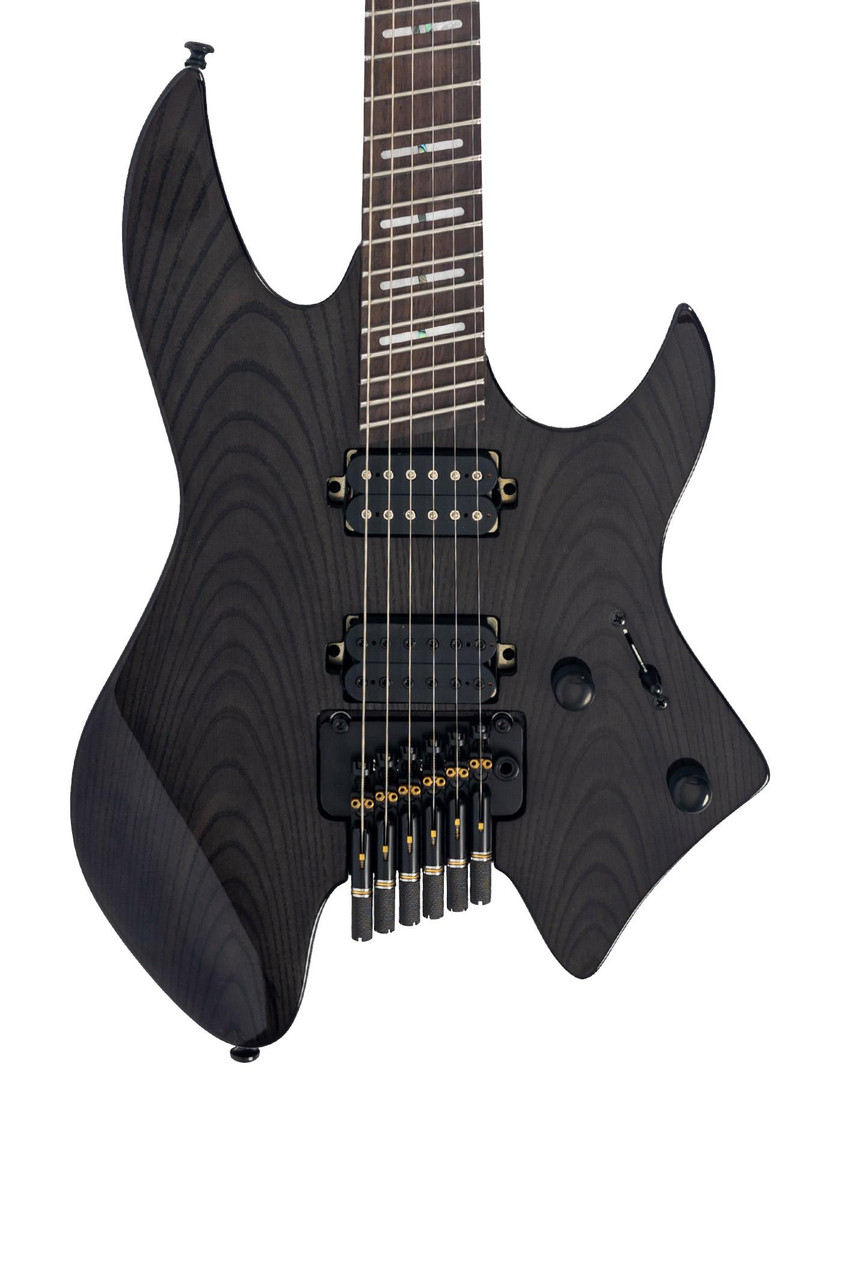 Sire Larry Carlton X6 Headless Electric Guitar in Transparent Black Sire Larry Carlton X6 Headless Electric Guitar in Transparent Black