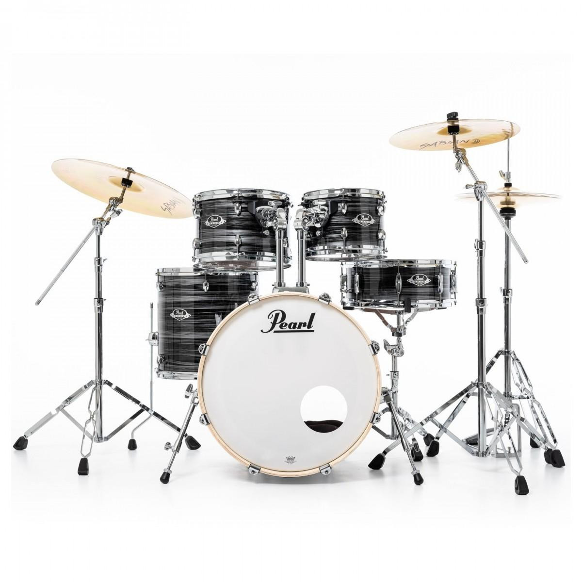 Pearl Export 20" Acoustic Drum Kit in Graphite Silver Twist Pearl Export 20" Acoustic Drum Kit in Graphite Silver Twist