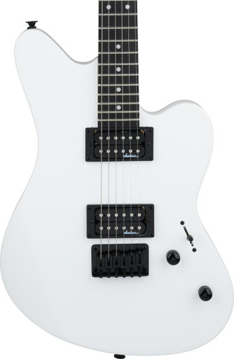 Jackson Guitar JS32 King V in White with Black Bevels and