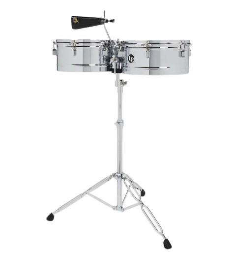 LP Aspire Timbales 13" & 14" Shells in Chrome LP Aspire Timbales 13" & 14" Shells in Chrome