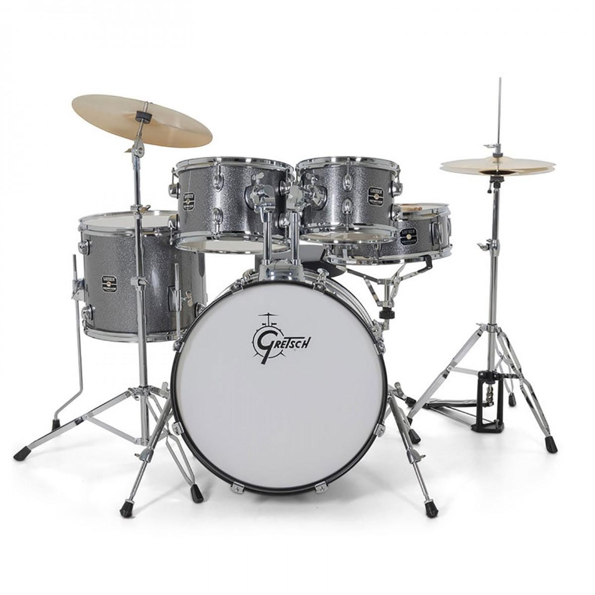 Gretsch Renegade 20" Acoustic Drum Kit in Grey Sparkle Gretsch Renegade 20" Acoustic Drum Kit in Grey Sparkle