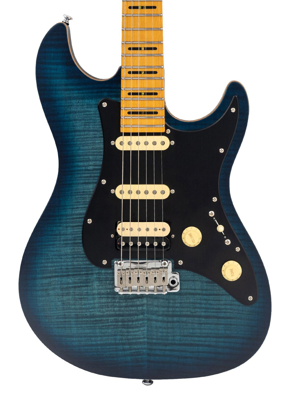 Sire Larry Carlton S7 FM New Gen Electric Guitar in Transparent Blue Maple Neck Sire Larry Carlton S7 FM New Gen Electric Guitar in Transparent Blue Maple Neck