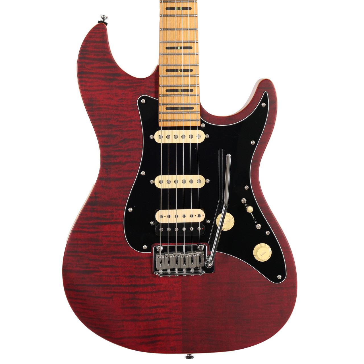 Sire Larry Carlton S7 FM New Gen Electric Guitar in See Through Red Satin Maple Neck