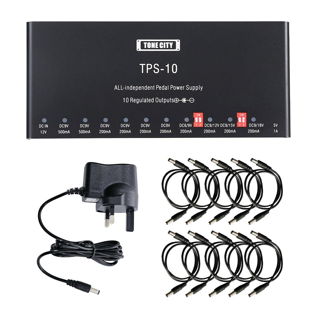 Tone City 10 Output Isolated Pedal Power Supply Tone City 10 Output Isolated Pedal Power Supply
