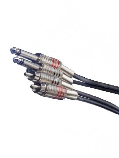 Andertons Pro Sound 2x Mono Jack to 2x RCA Phono Cable 6m Andertons Pro Sound 2x Mono Jack to 2x RCA Phono Cable 6m