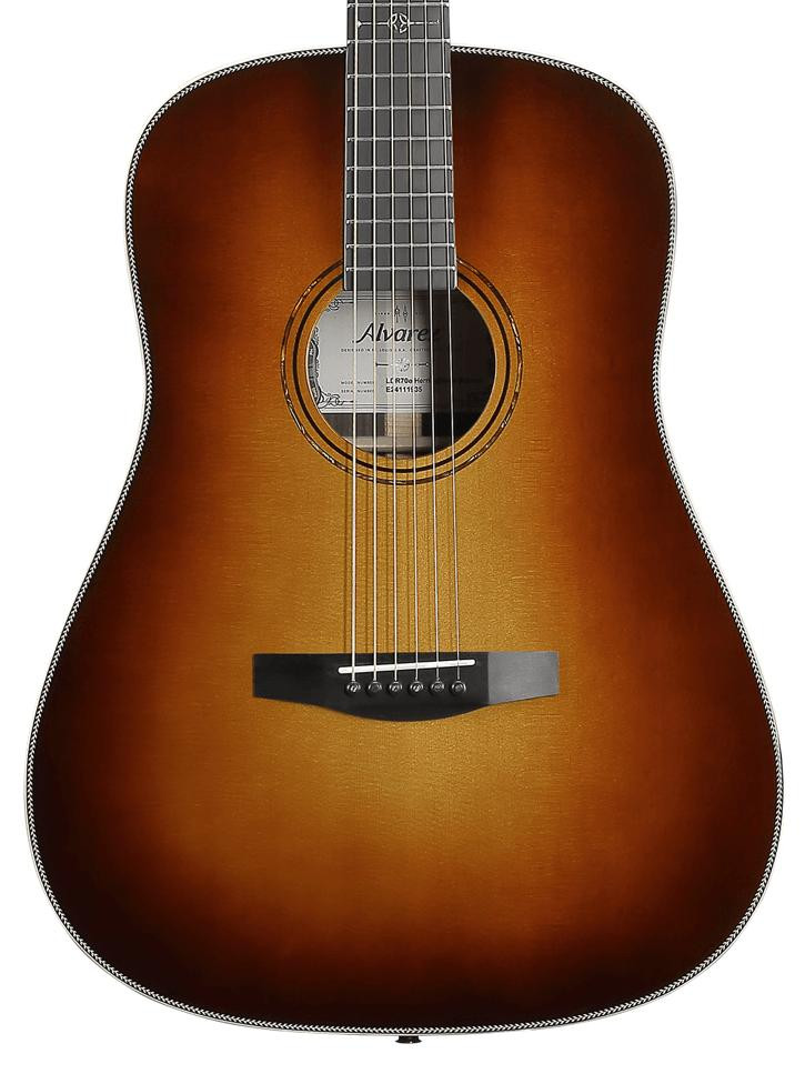 Alvarez Laureate LDR70E Dreadnought Electro Acoustic in Herringbone Sunset Alvarez Laureate LDR70E Dreadnought Electro Acoustic in Herringbone Sunset