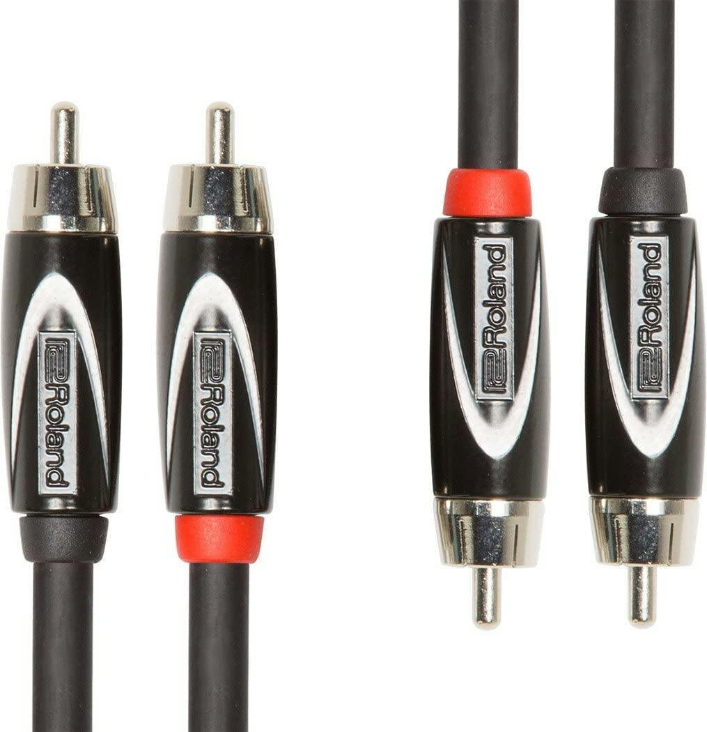 Roland 5ft / 1.5m interconnect cable, dual rca-rca Roland 5ft / 1.5m interconnect cable, dual rca-rca
